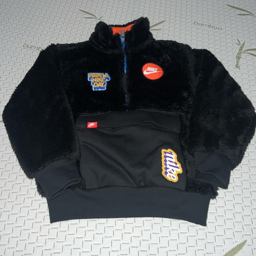 Nike kids half zip sherpa